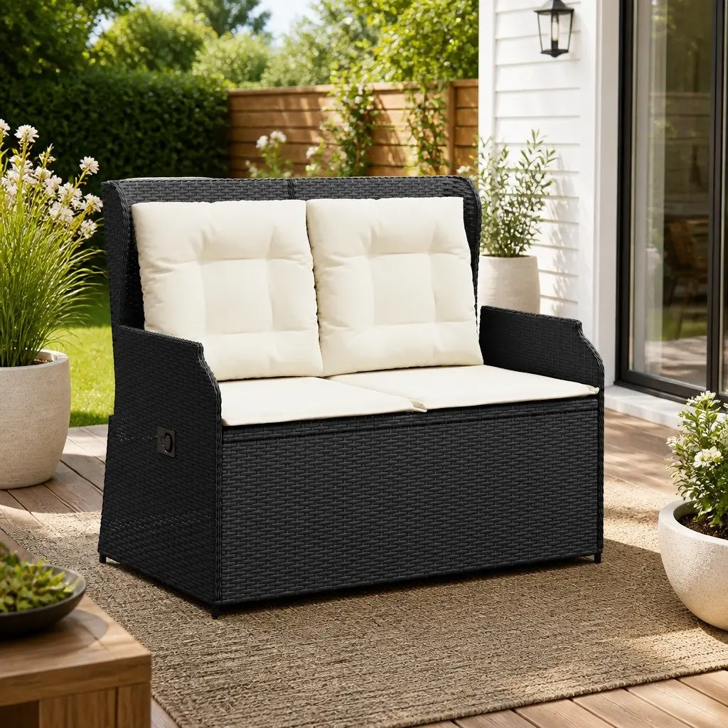 Adjustable Reclining Garden Bench