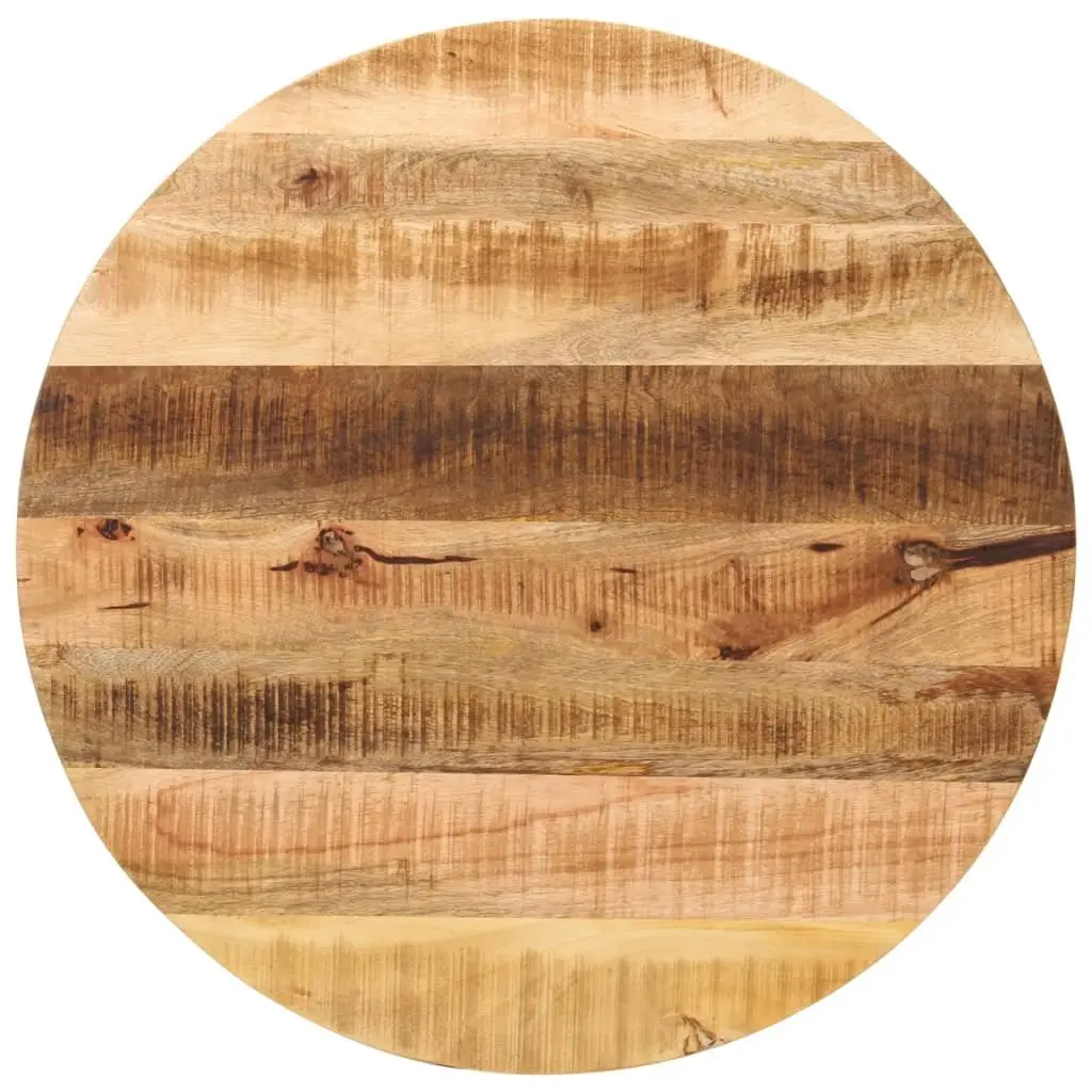 Round Mango Wood Table Top for Home Use Ø 70cm