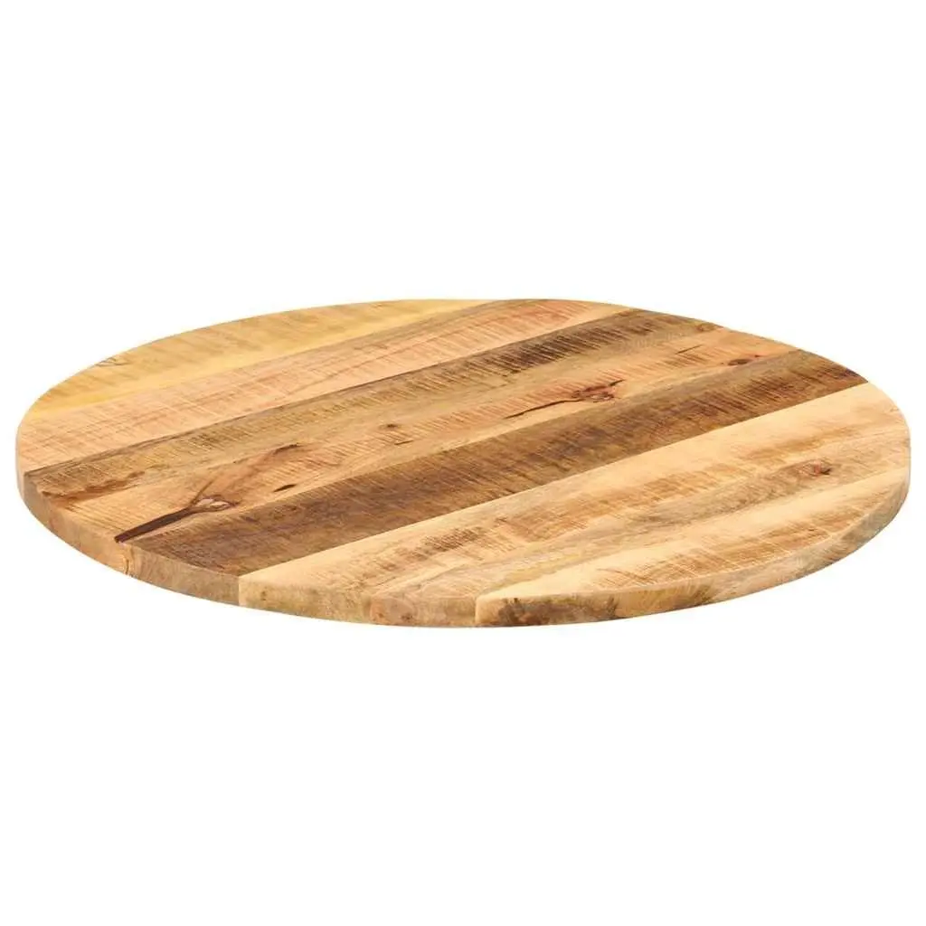 Round Mango Wood Table Top for Home Use Ø 70cm