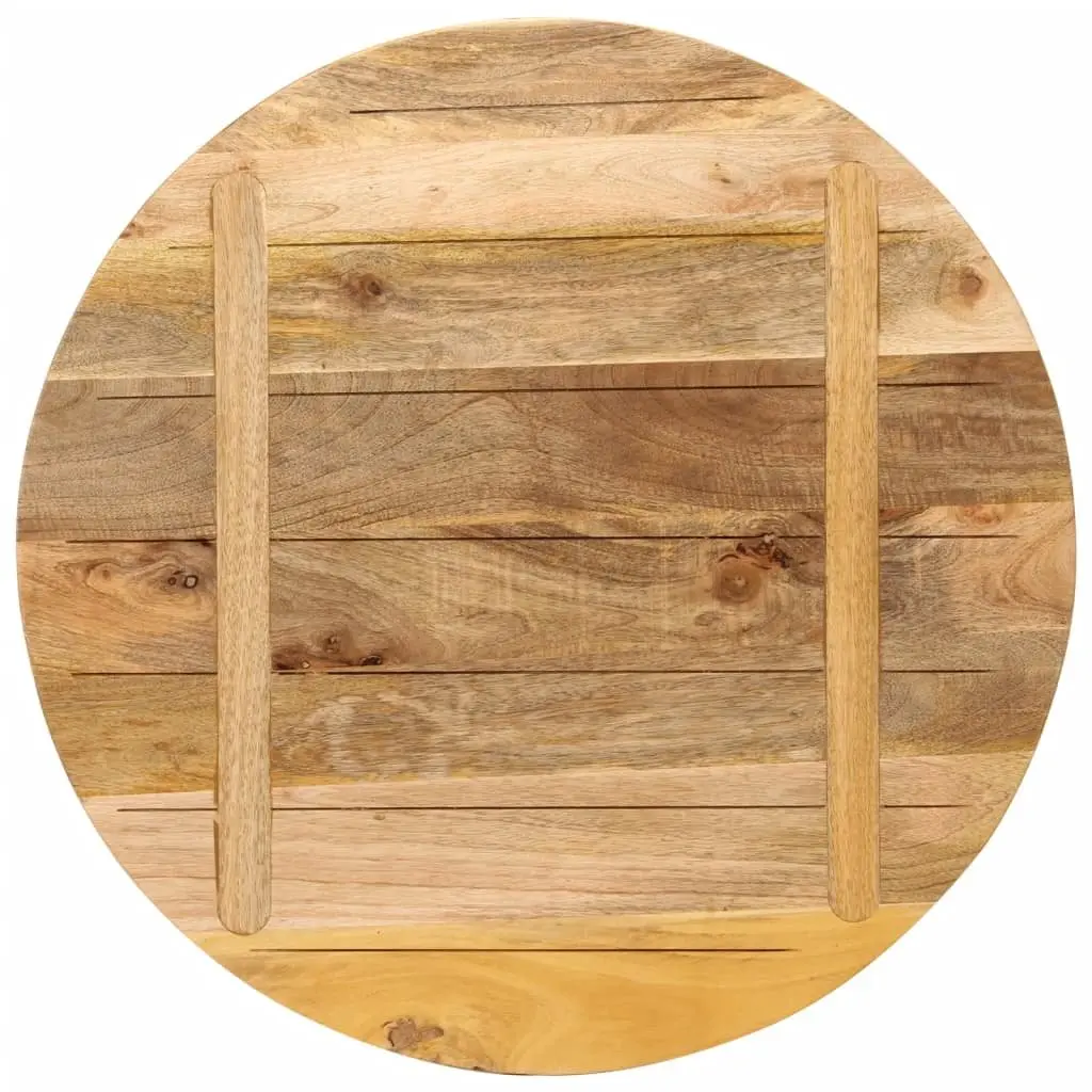 Round Mango Wood Table Top for Home Use Ø 70cm