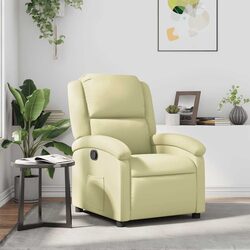 Ideal Cream Leather Recliner for Relaxation at Home