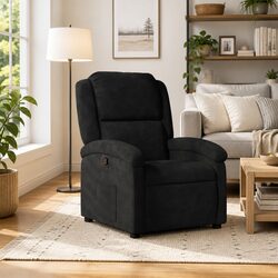 Practical Black Velvet Recliner for Every Room