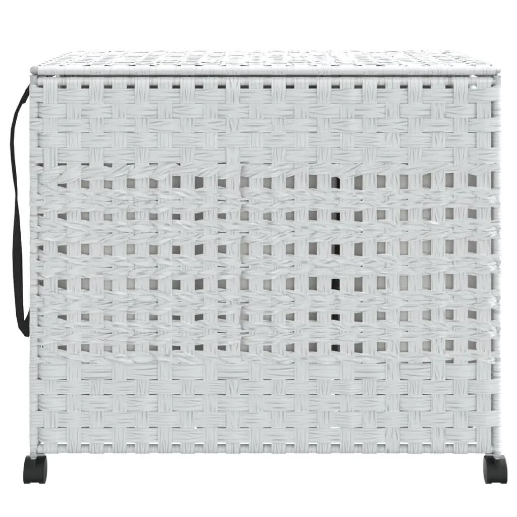 Rattan Laundry Basket with Wheels for Home Use