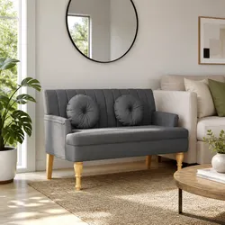 Practical Grey Bench for Various Spaces