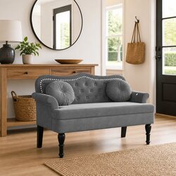 Practical Velvet Bench for Home Use