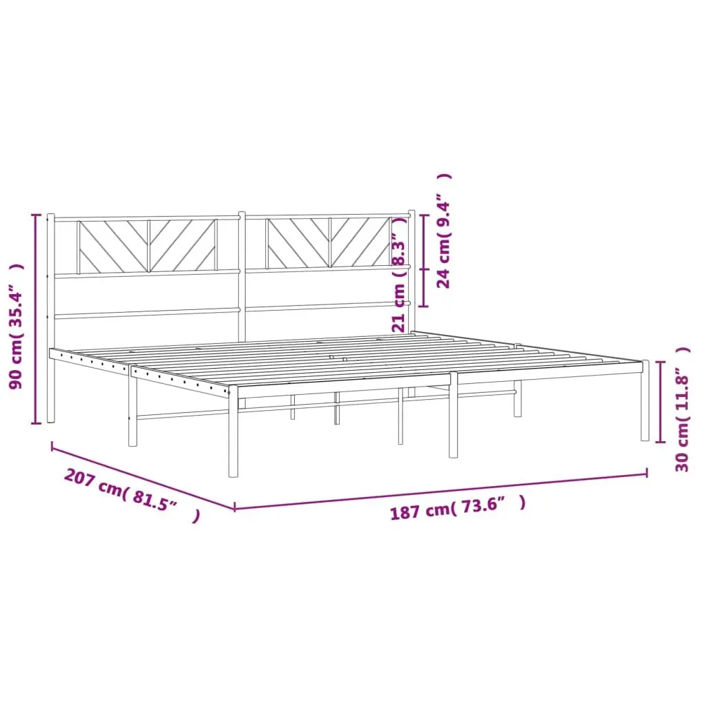 Metal Bed Frame for Bedroom Use