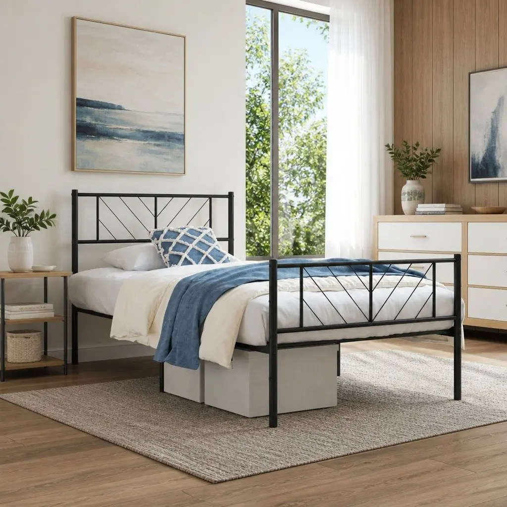 Bed Frame for Various Home Needs in Black