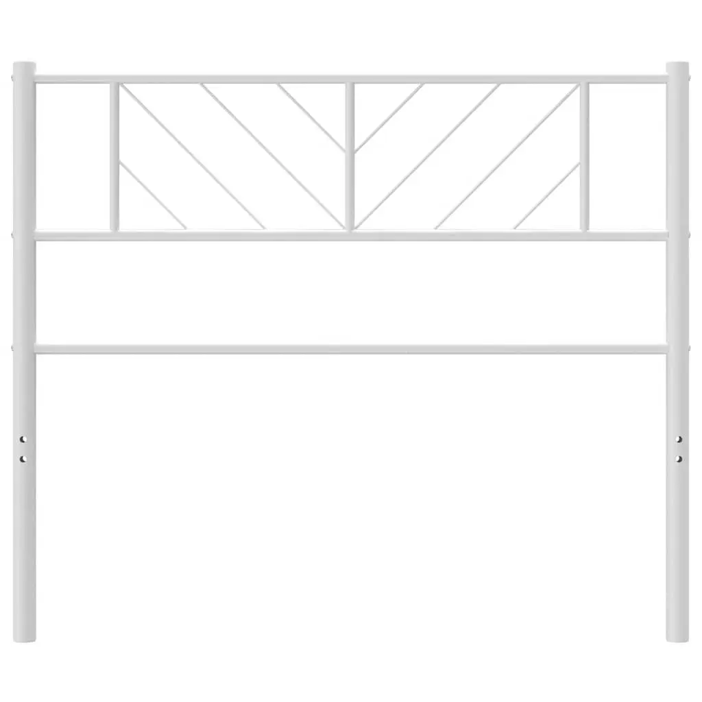 Metal Headboard White 90cm Bed Header Bedroom Furniture Sturdy Steel Frame