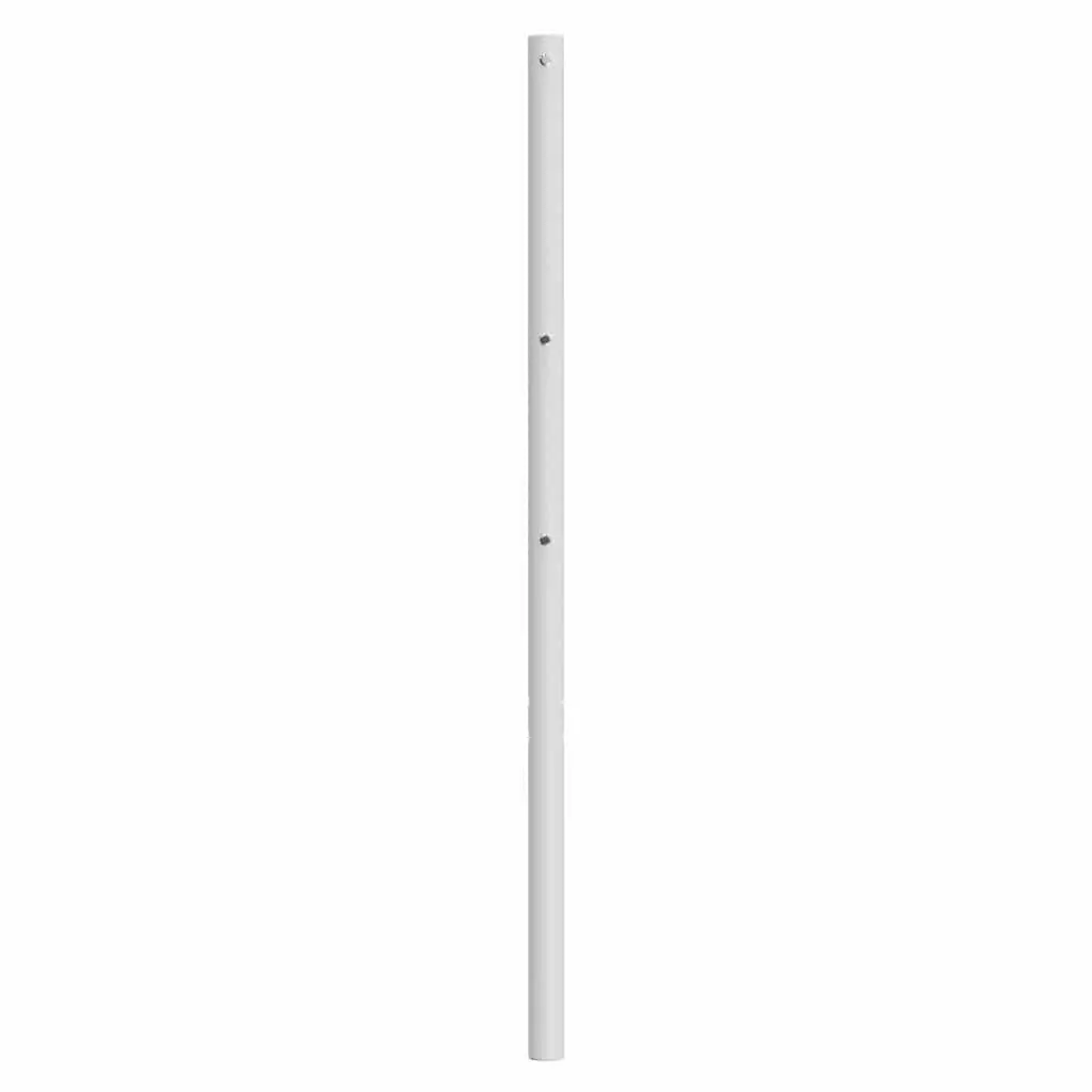 Metal Headboard Powder-Coated Steel White 107cm Bedroom Furniture with Sturdy Legs
