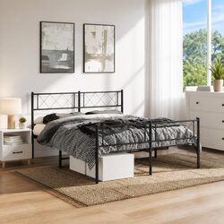 Practical Metal Bed Frame 135x190cm for Any Bedroom