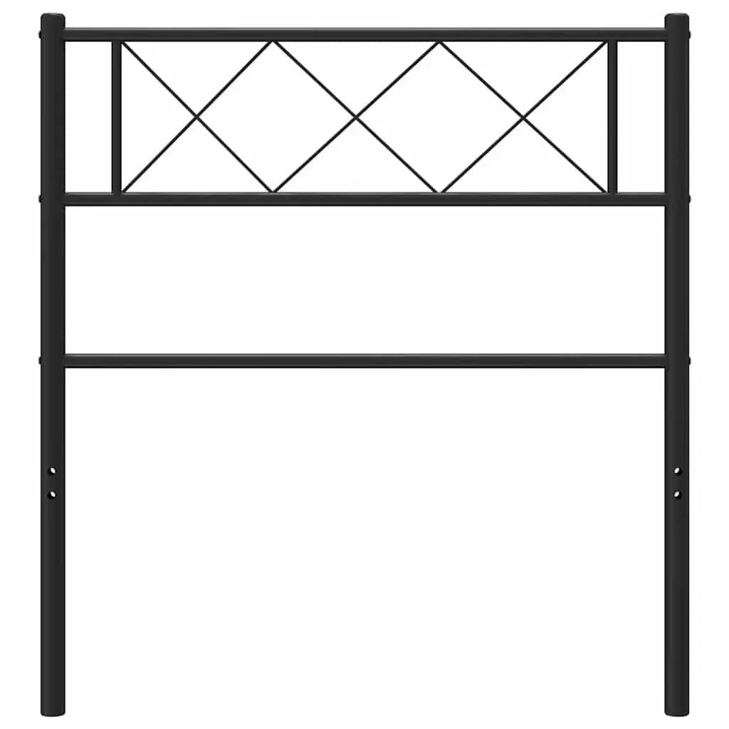 Metal Headboard Black 107cm Bed Frame Head Board Bedroom Furniture