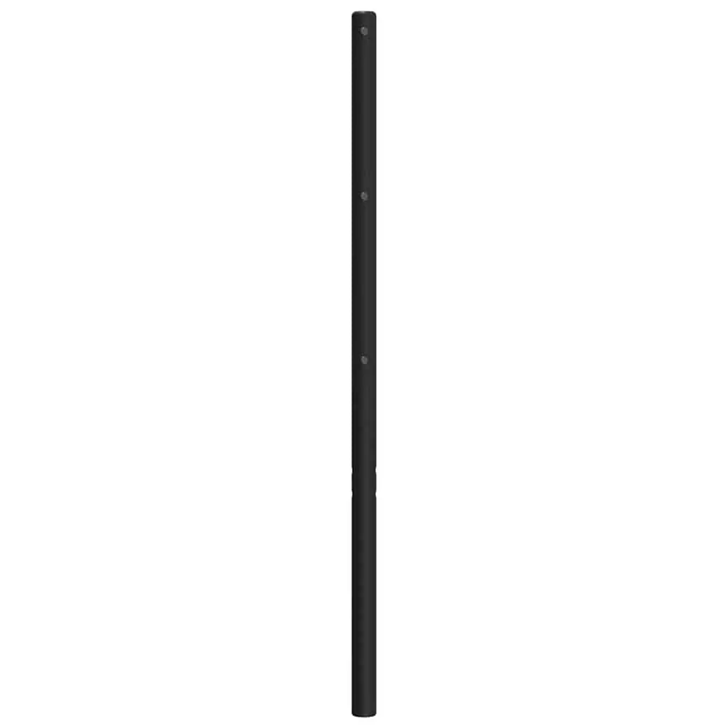 Black Metal Bed Headboard 150cm Powder-Coated Steel Bedroom Furniture