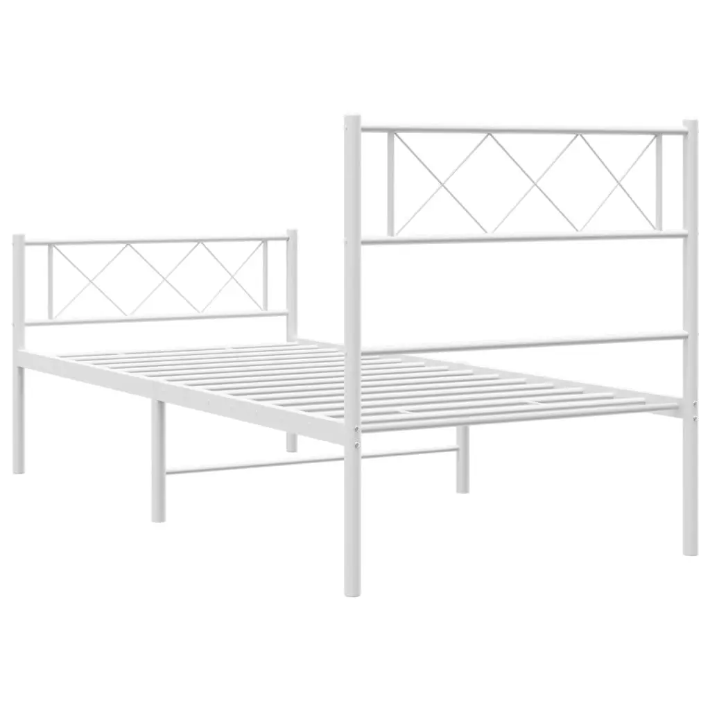 Metal Bed Frame King Single 107x203 cm
