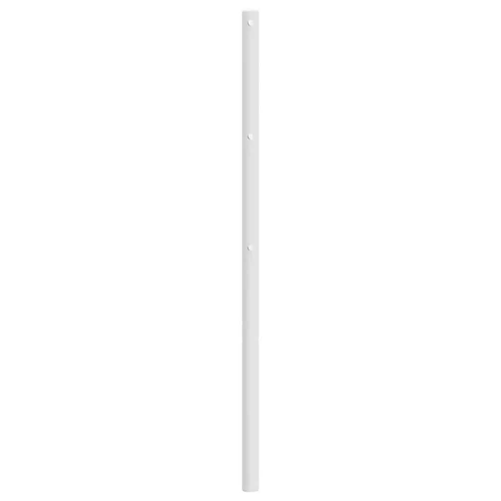 Metal Headboard Powder-Coated Steel 180cm White Bedroom Support Frame