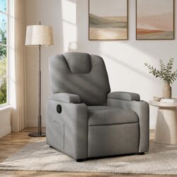 Practical Grey Fabric Recliner Chair for Any Room