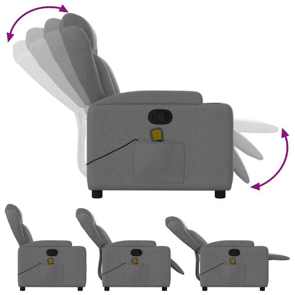 Grey Fabric Recliner for Relaxing Evenings