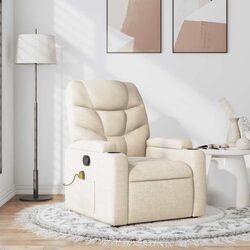 Comfortable Cream Massage Recliner Chair for Your Home