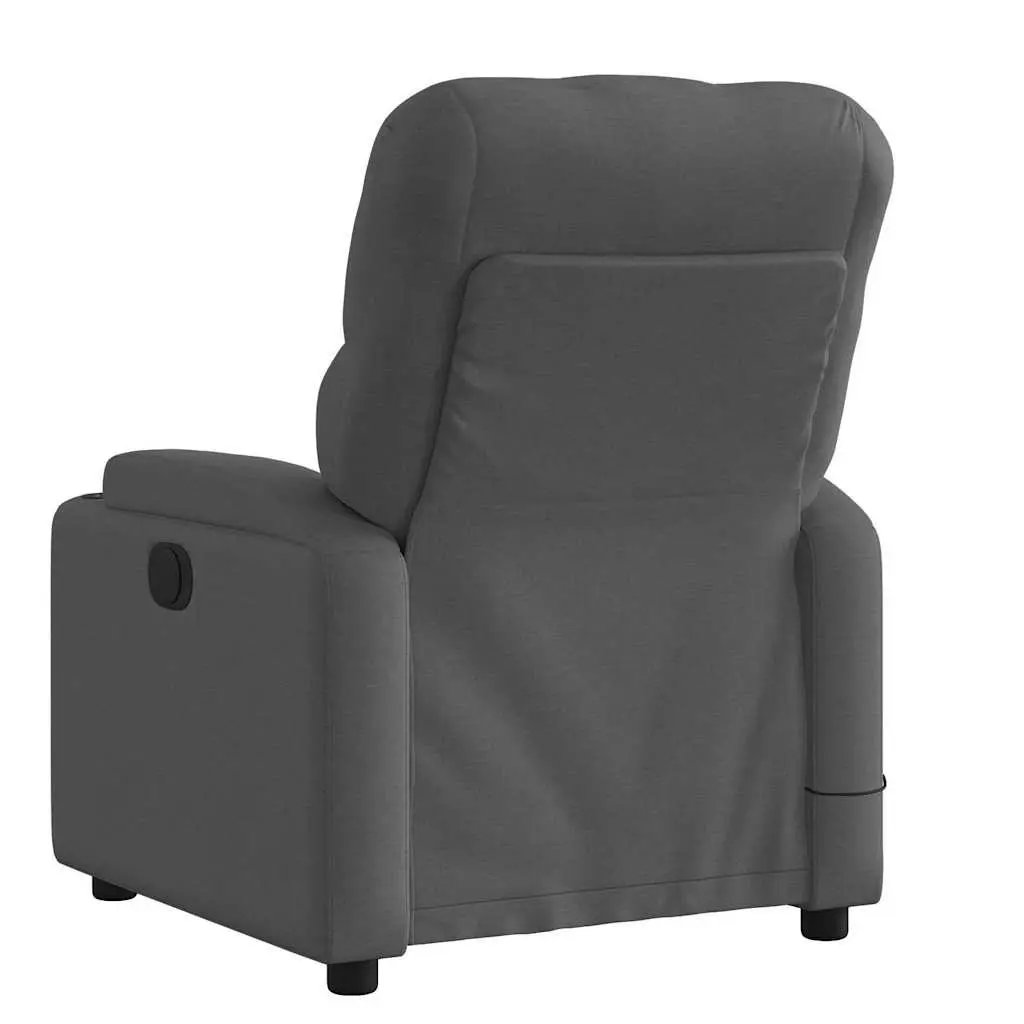Grey Fabric Massage Recliner Armchair for Home
