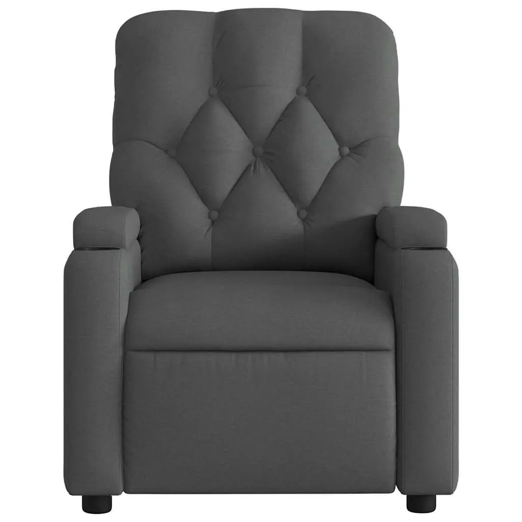 Grey Fabric Massage Recliner Armchair for Home