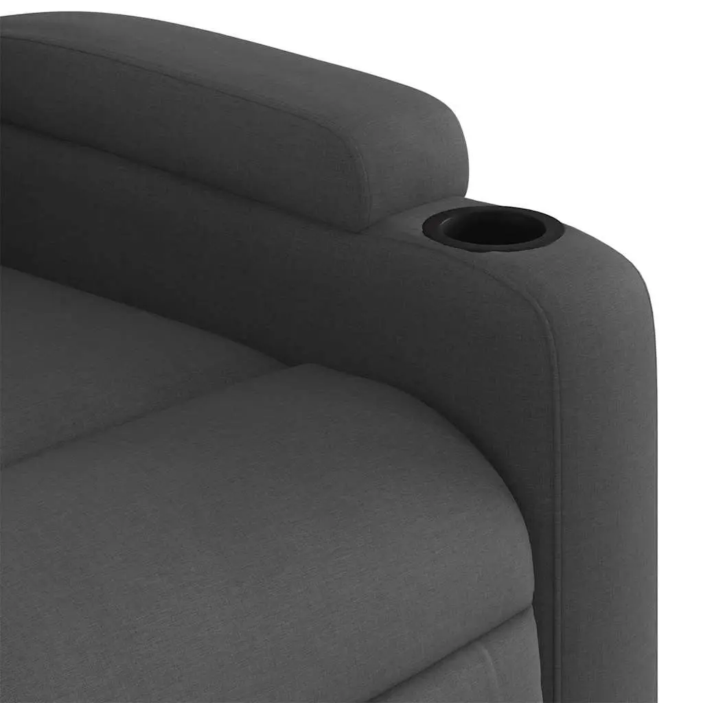 Grey Fabric Massage Recliner Armchair for Home