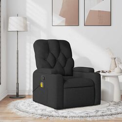 Practical Black Reclining Massage Chair for Relaxation