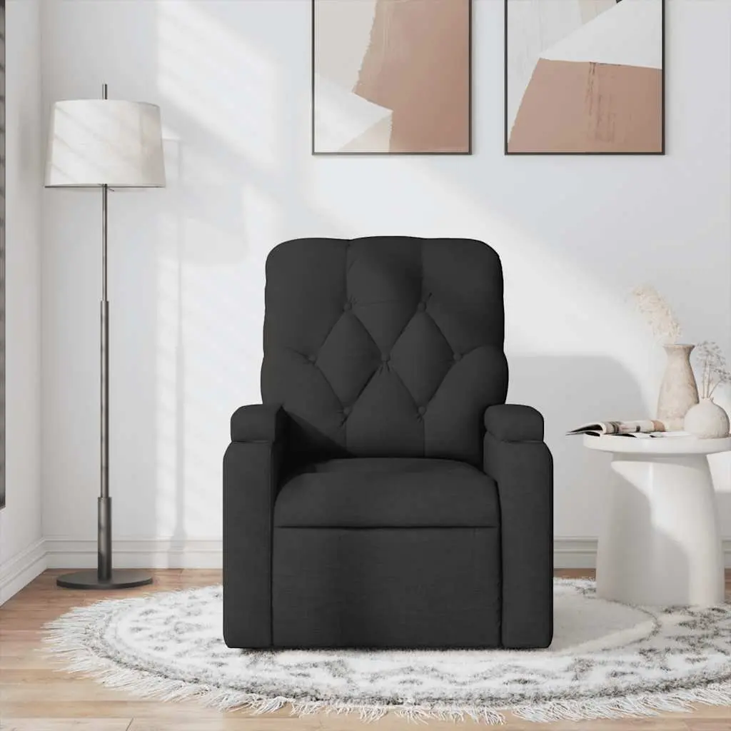 Black Reclining Massage Chair for Relaxation