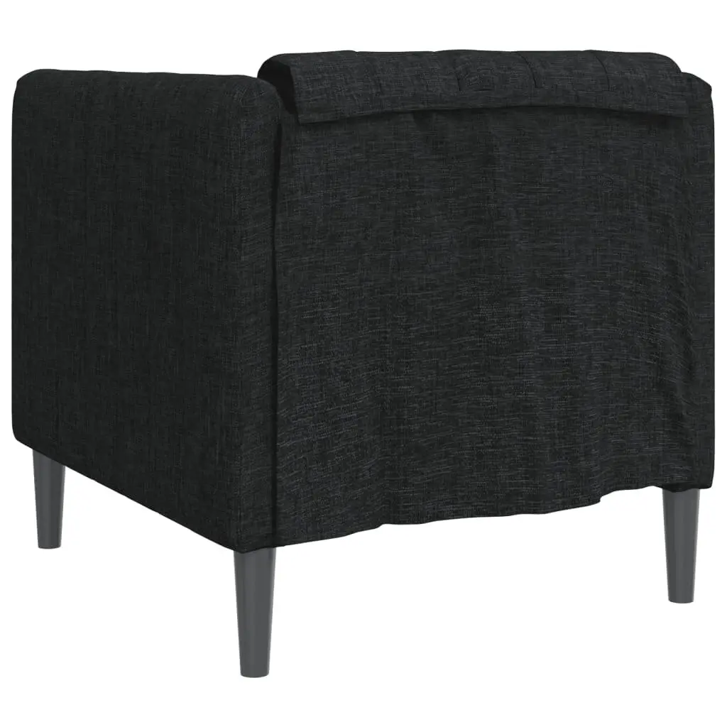 Sofa Chair Black Fabric Armchair Living Room Seating Lounge Furniture Modern