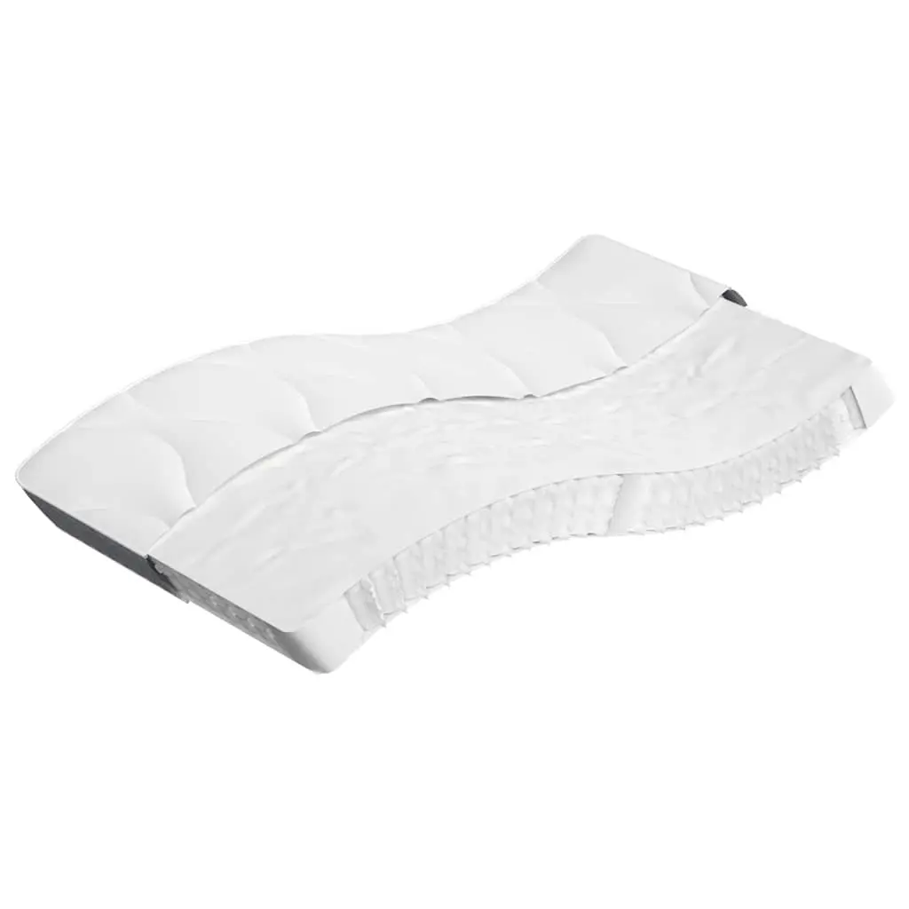 Medium Firm Pocket Spring Mattress Fabric Cover White King Single 107x203cm