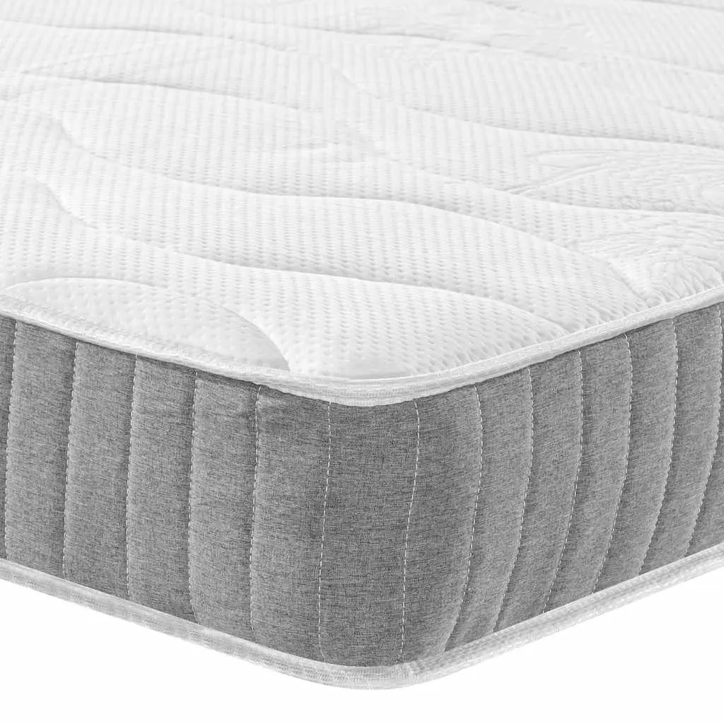 Medium Firm Pocket Spring Mattress Fabric Cover White King Single 107x203cm