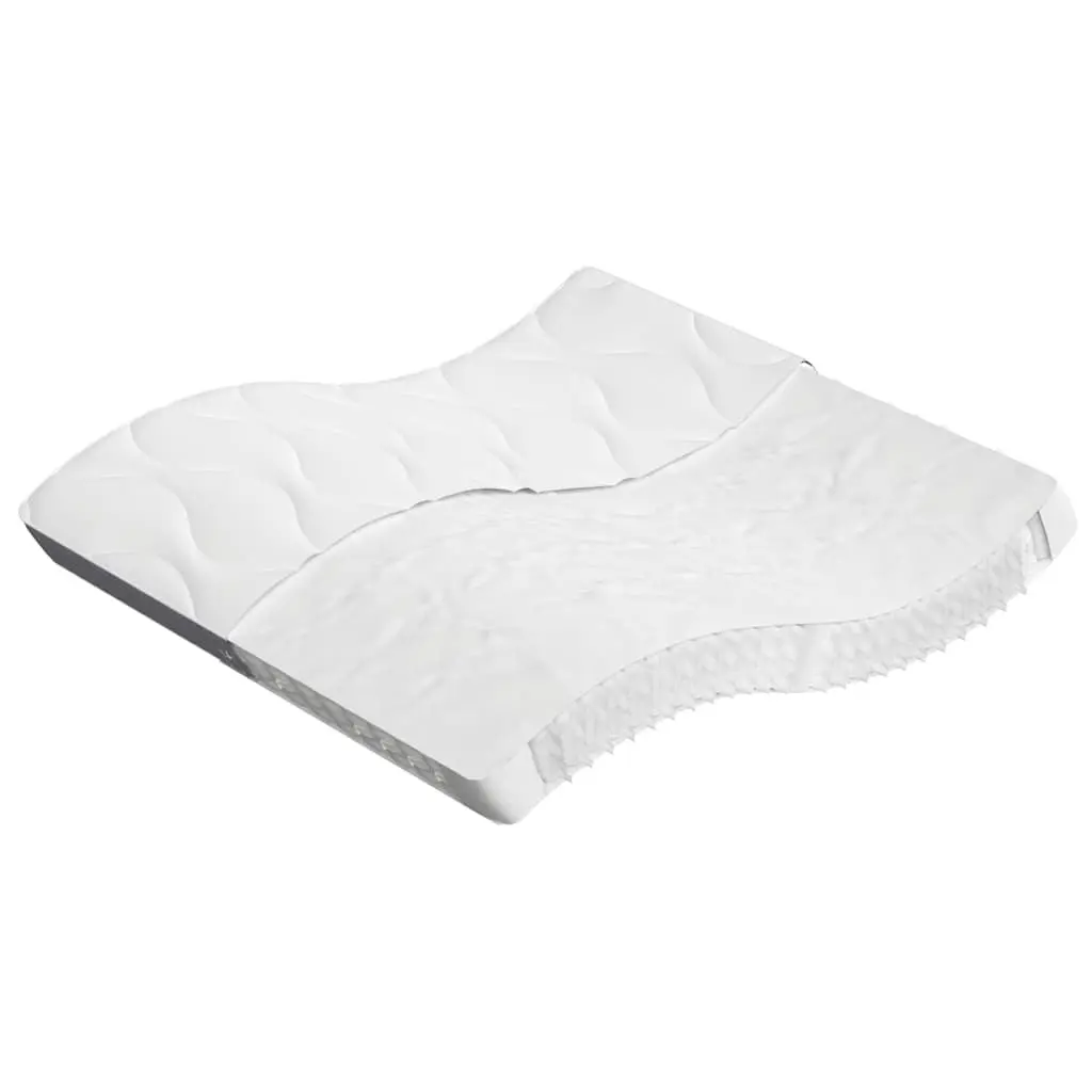 King Size Mattress Medium Firmness Pocket Spring Construction 183x203 cm White