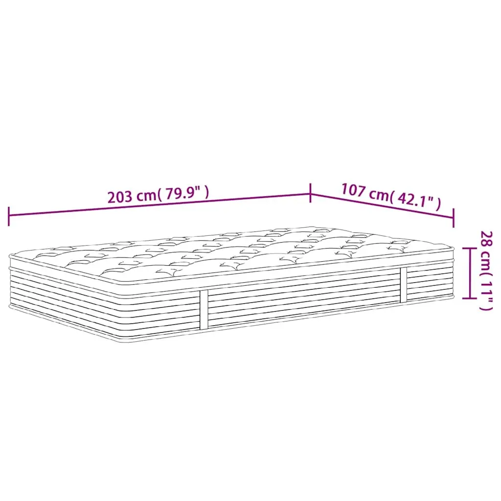 7-Zone Pocket Spring Mattress for King Singles