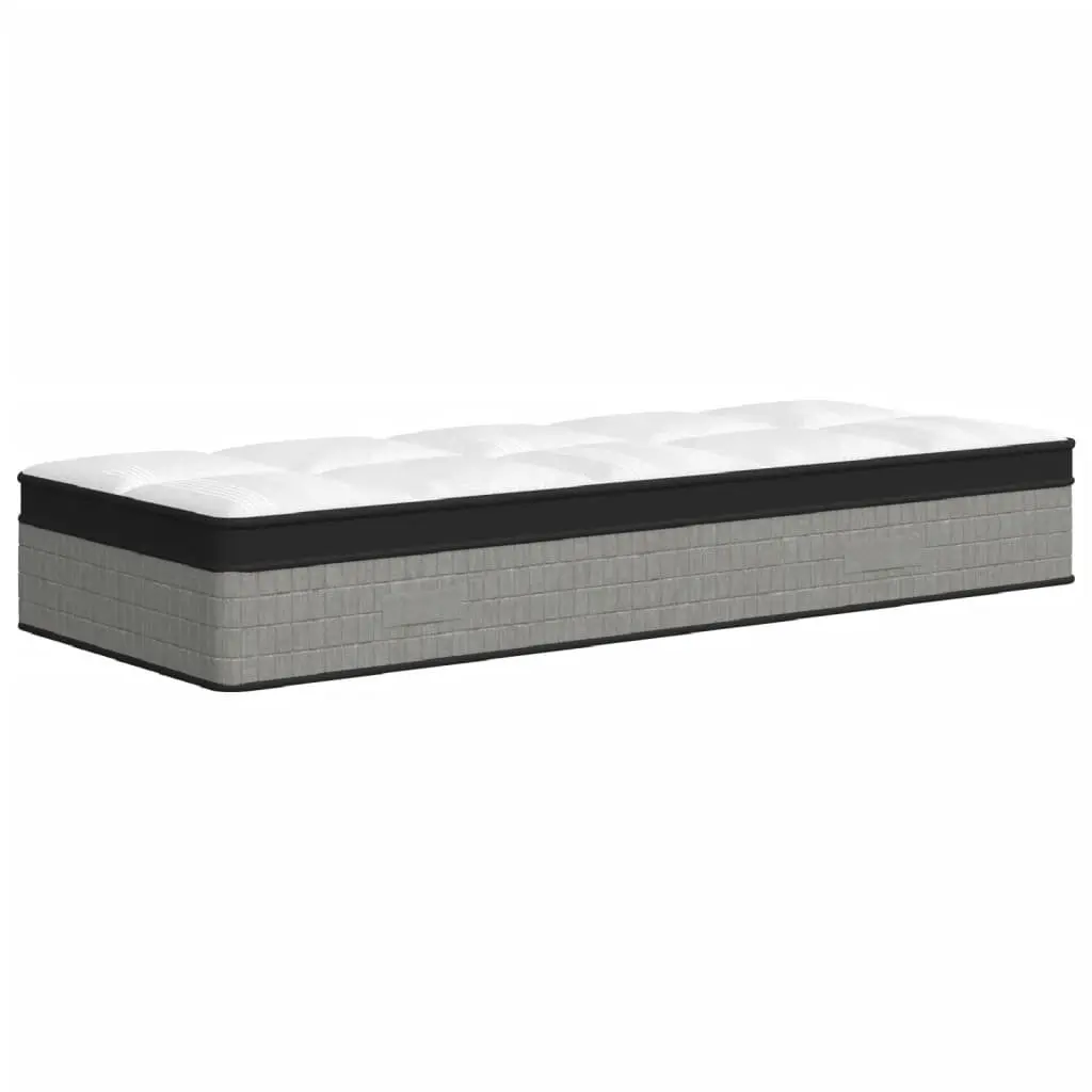 Pocket Spring Mattress 90x190cm White Medium Plus Comfort Support