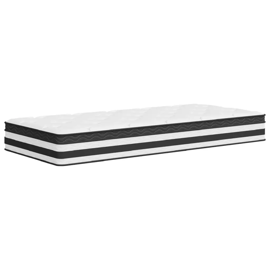 Pocket Spring Mattress Medium Firm 90x190 cm White Foam Support