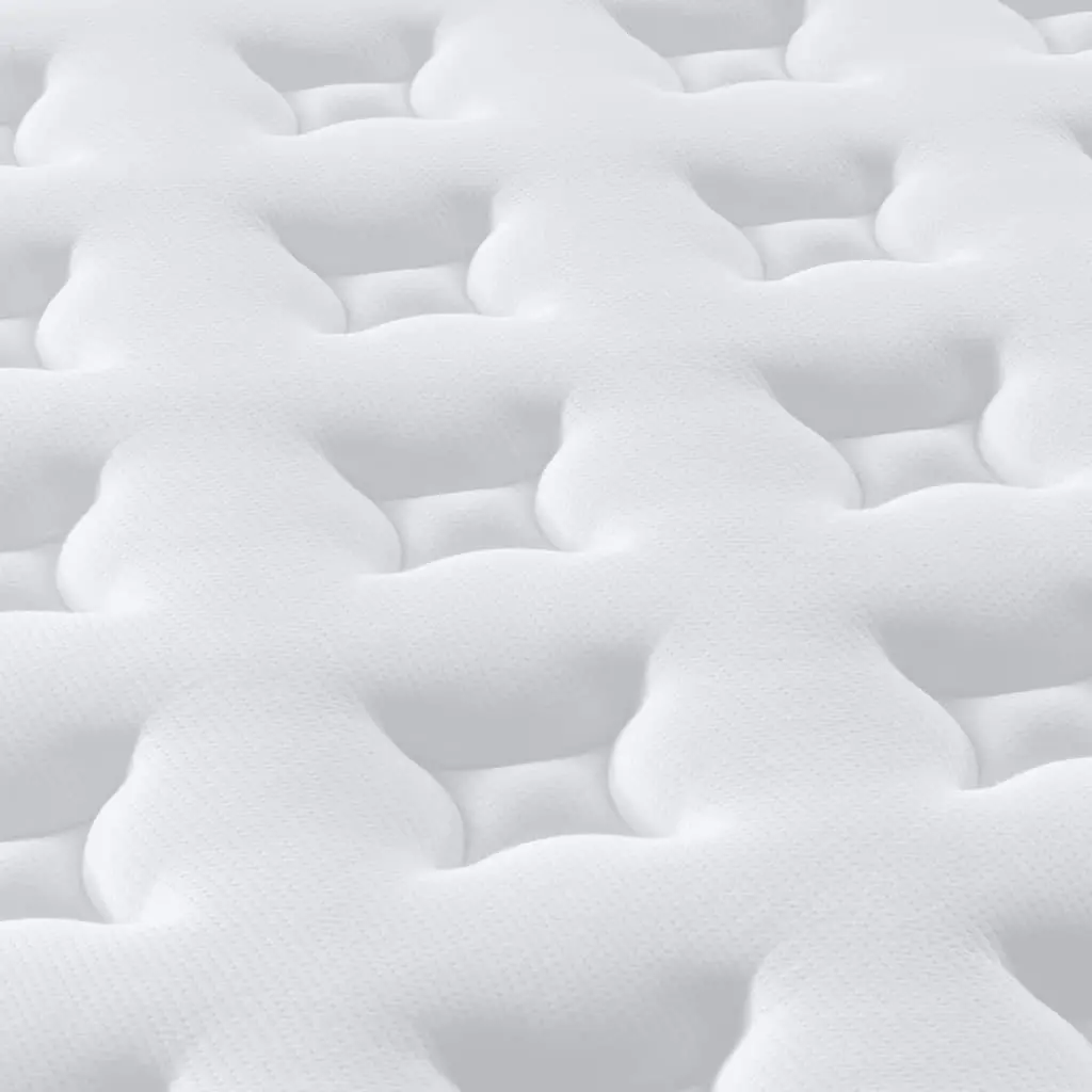 Pocket Spring Mattress Medium Firm 90x190 cm White Foam Support