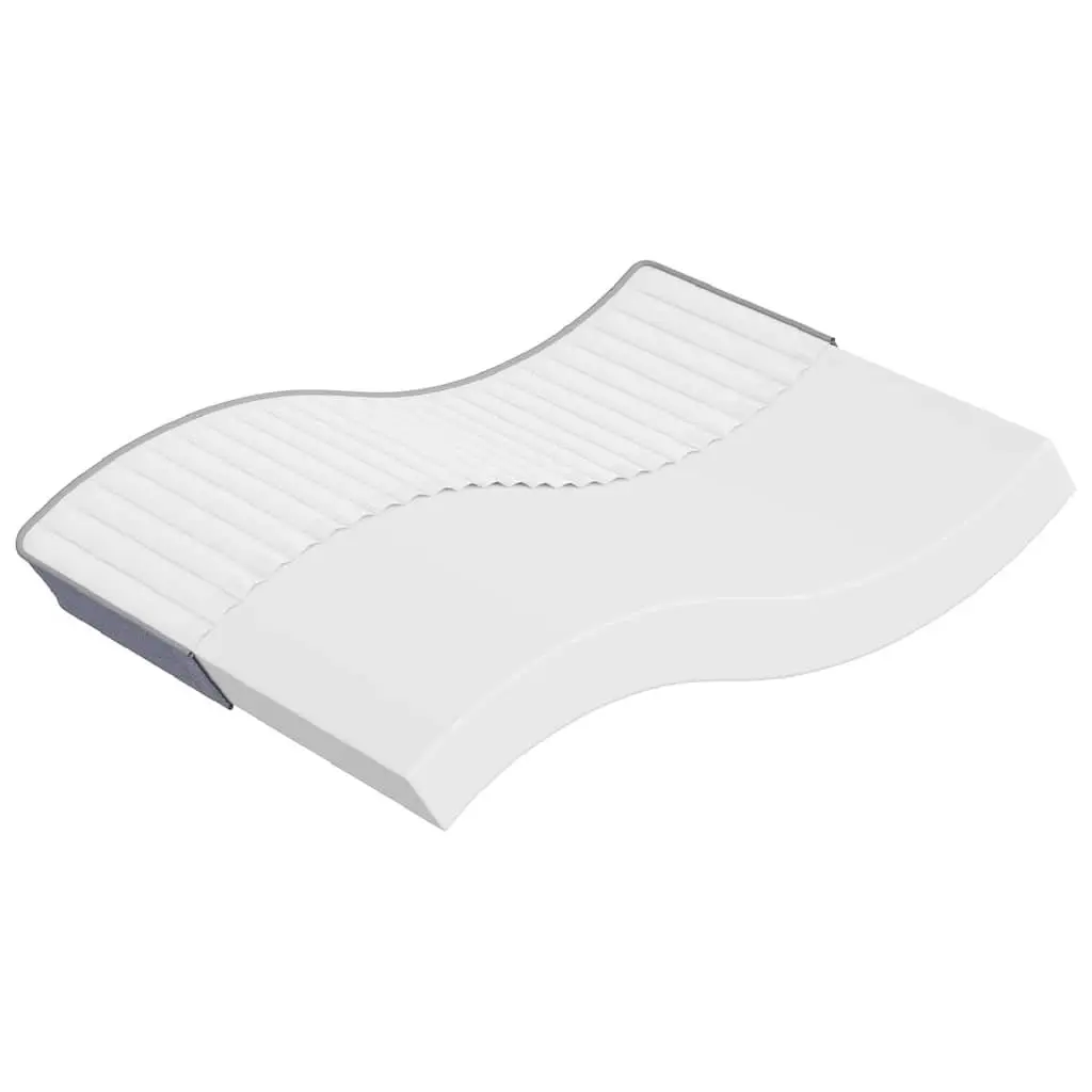 Foam Mattress Springless Double-Sided 137x190 cm Medium Soft White
