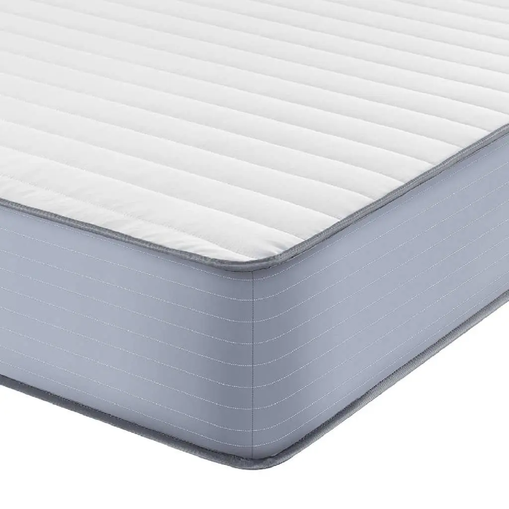Foam Mattress Springless Double-Sided 137x190 cm Medium Soft White