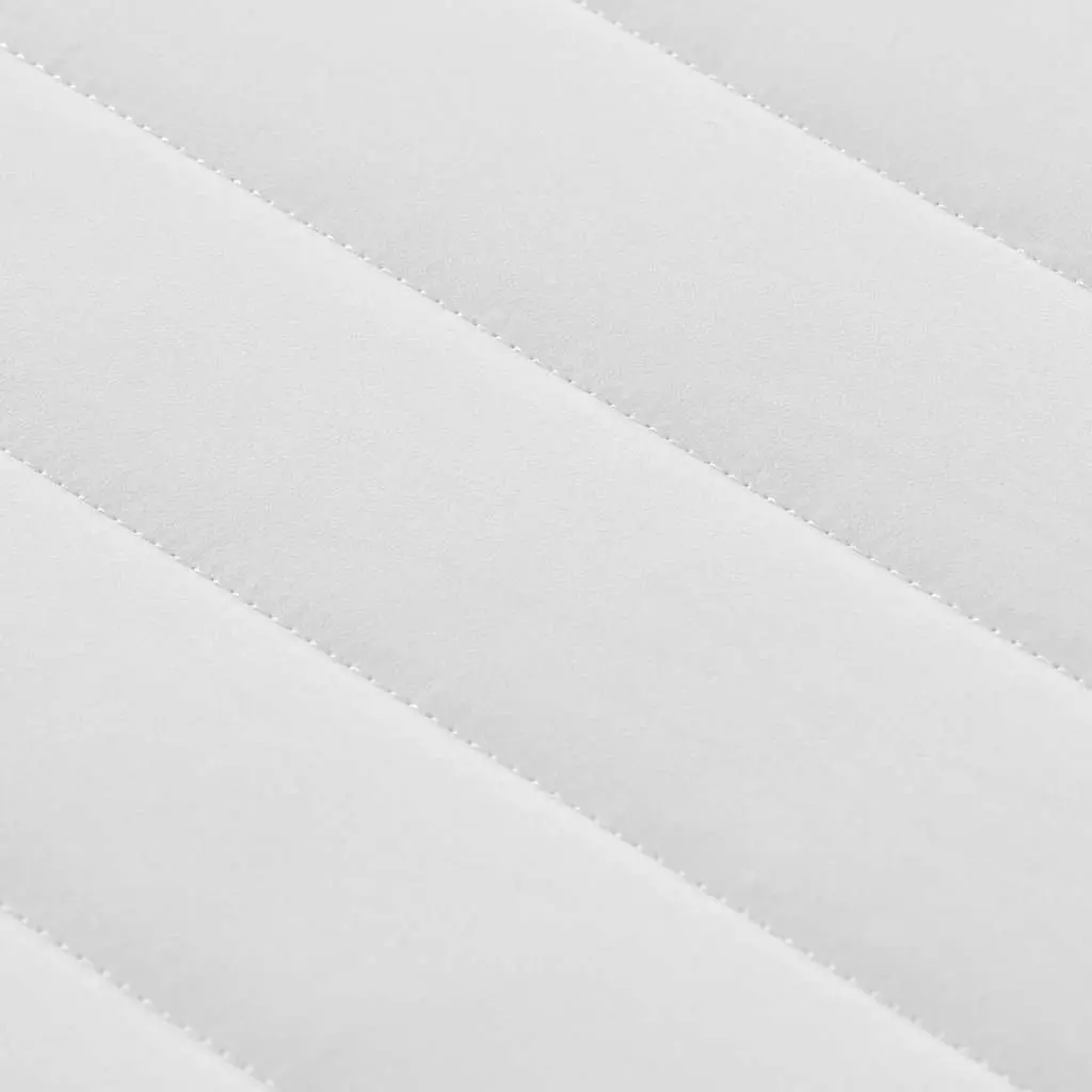 Foam Mattress Springless Double-Sided 137x190 cm Medium Soft White