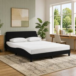 Versatile Black Velvet Queen Bed Frame for Any Bedroom