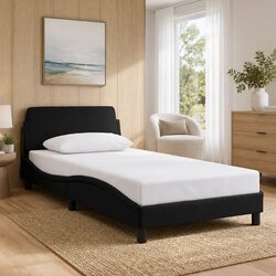 Perfect Fit: Black Velvet Bed Frame for Your Modern Space