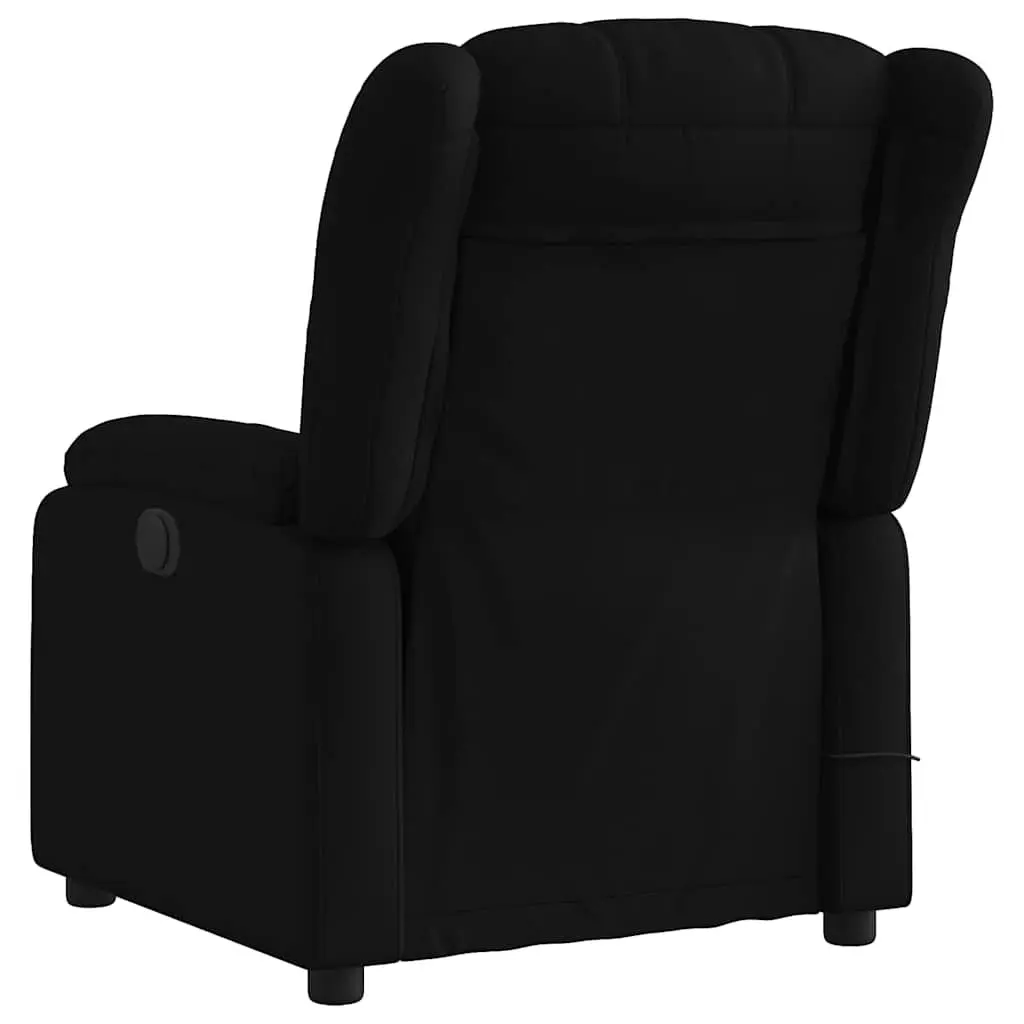 Black Fabric Massage Recliner Chair