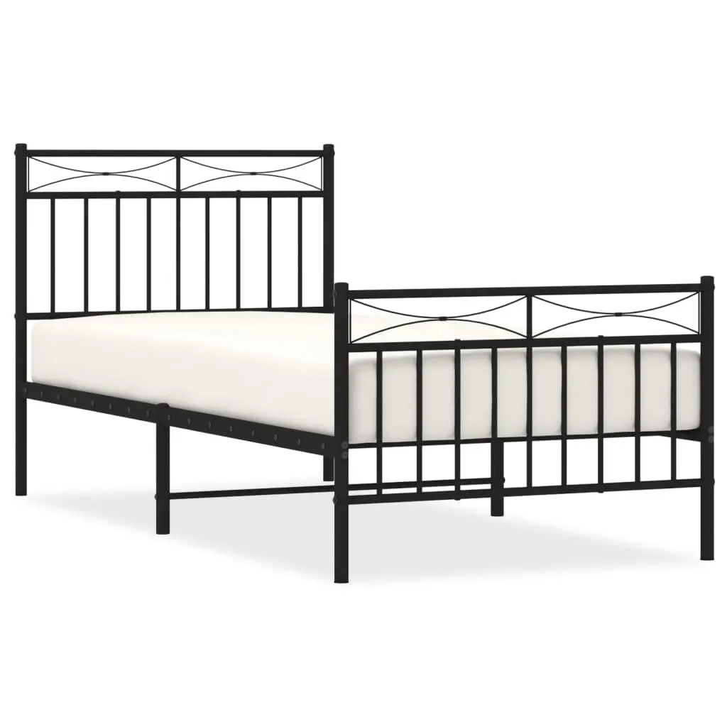 Metal Bed Frame 90x190 cm for Any Bedroom Setup