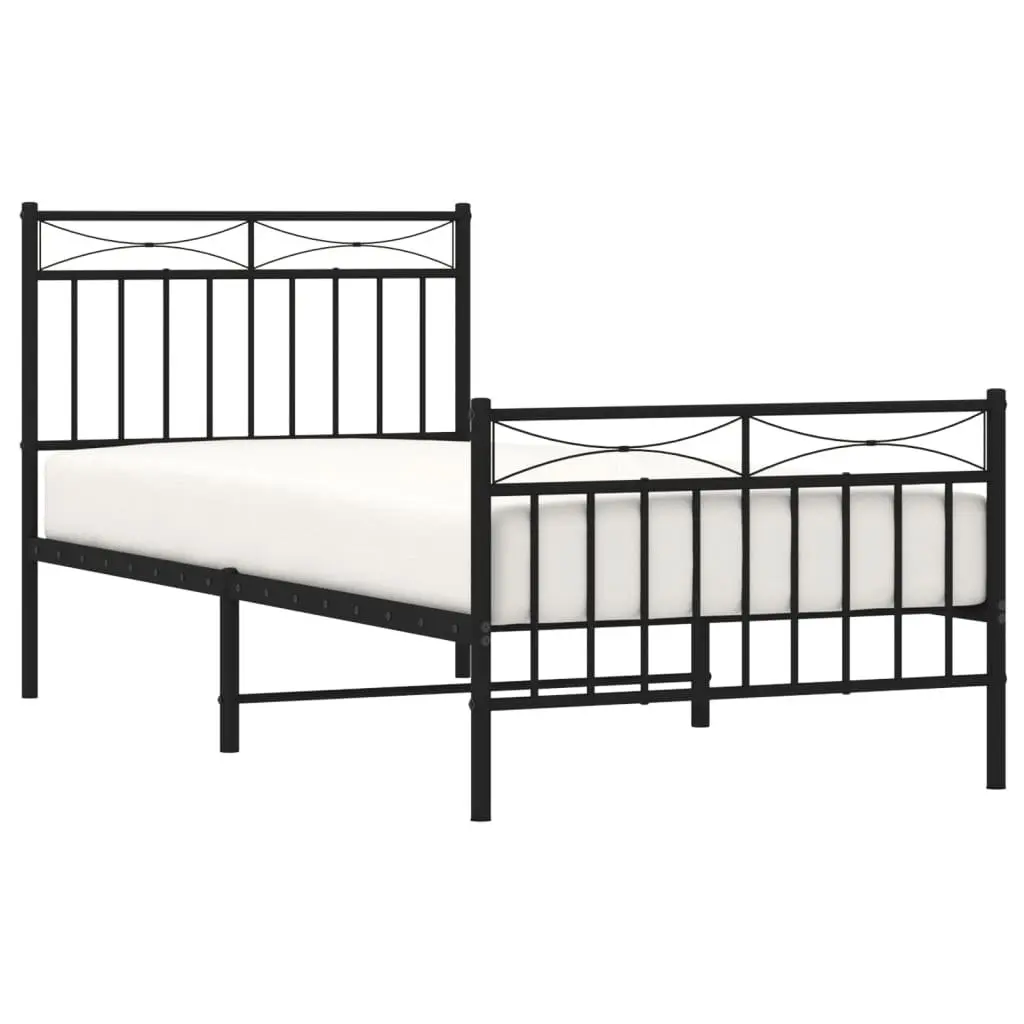 Metal Bed Frame 90x190 cm for Any Bedroom Setup