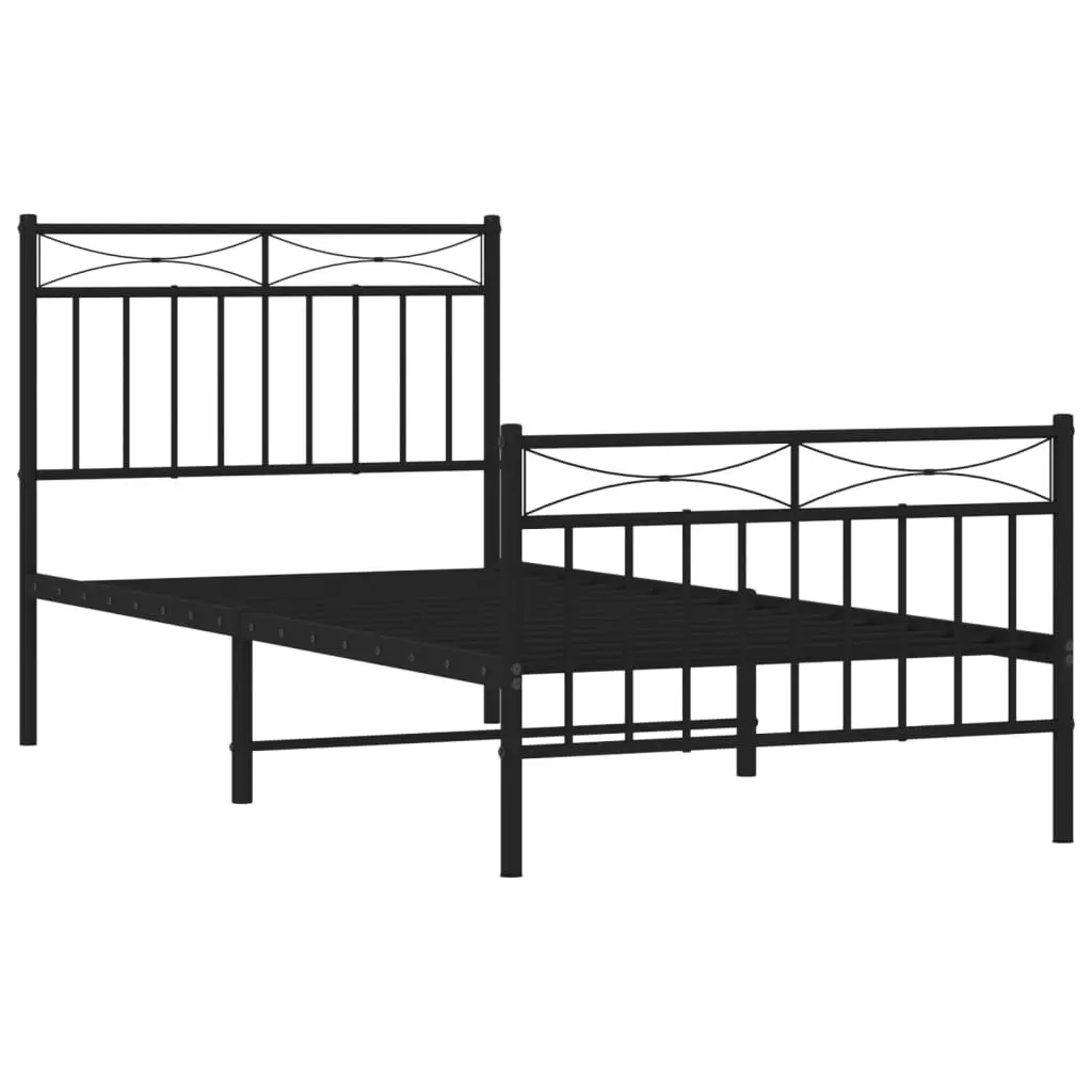 Metal Bed Frame 90x190 cm for Any Bedroom Setup