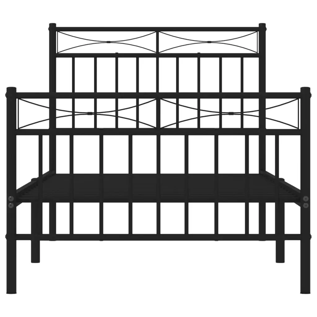 Metal Bed Frame 90x190 cm for Any Bedroom Setup