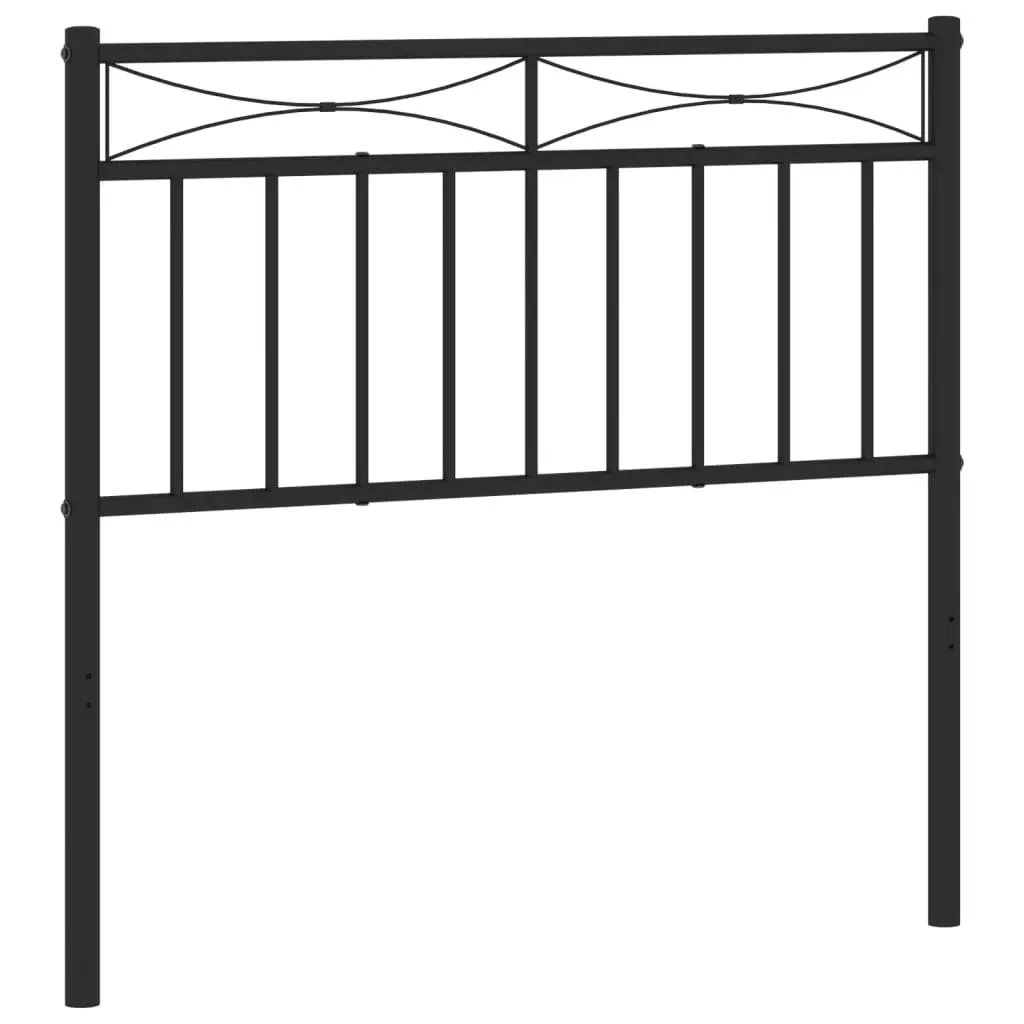 Metal Headboard 90cm Black Bed Frame Head Board Bedroom Furniture Sturdy Steel