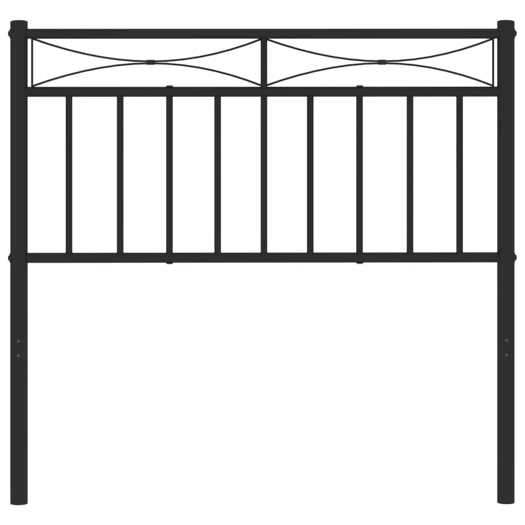 Metal Headboard 90cm Black Bed Frame Head Board Bedroom Furniture Sturdy Steel