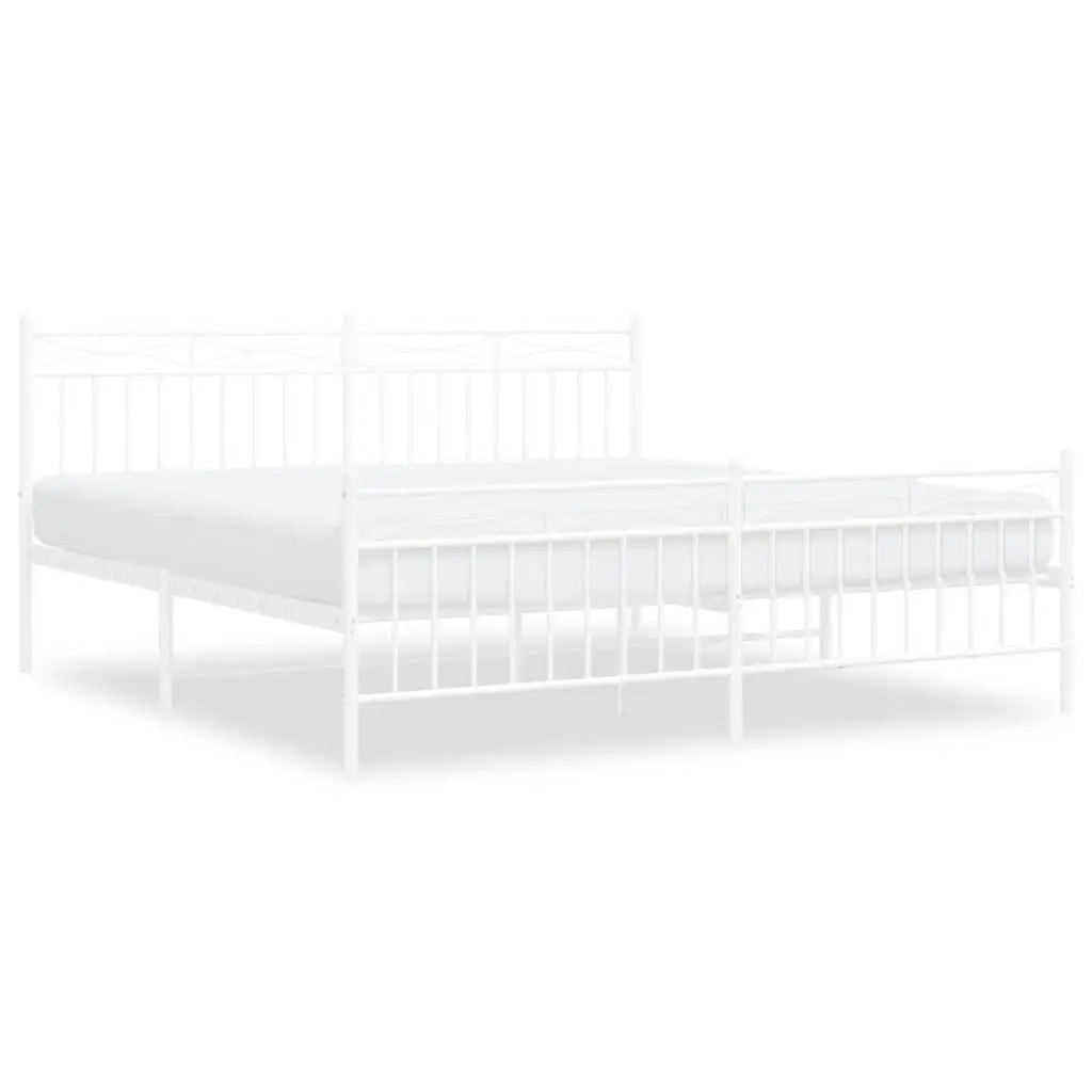 King Size Metal Bed Frame with Storage Space
