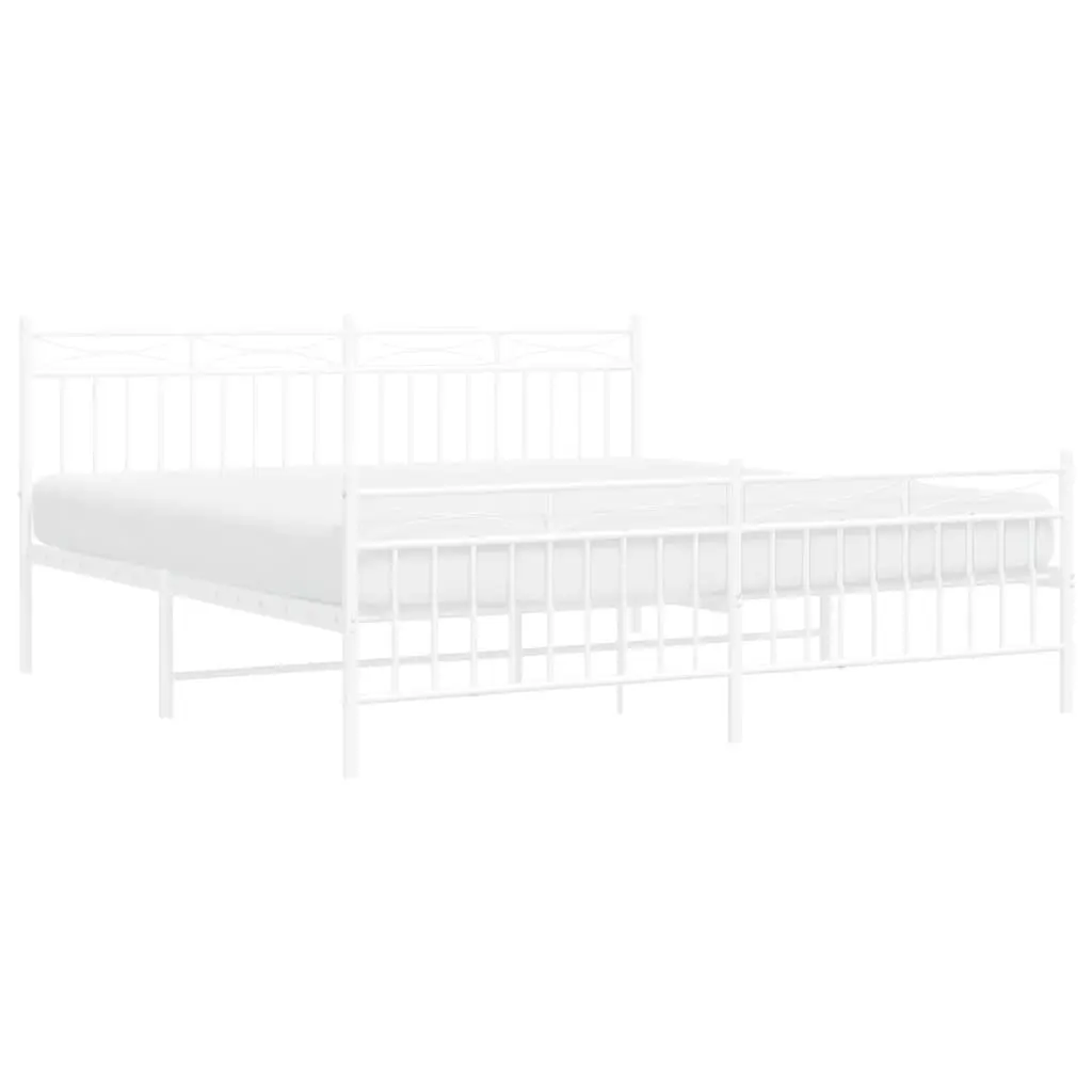 King Size Metal Bed Frame with Storage Space