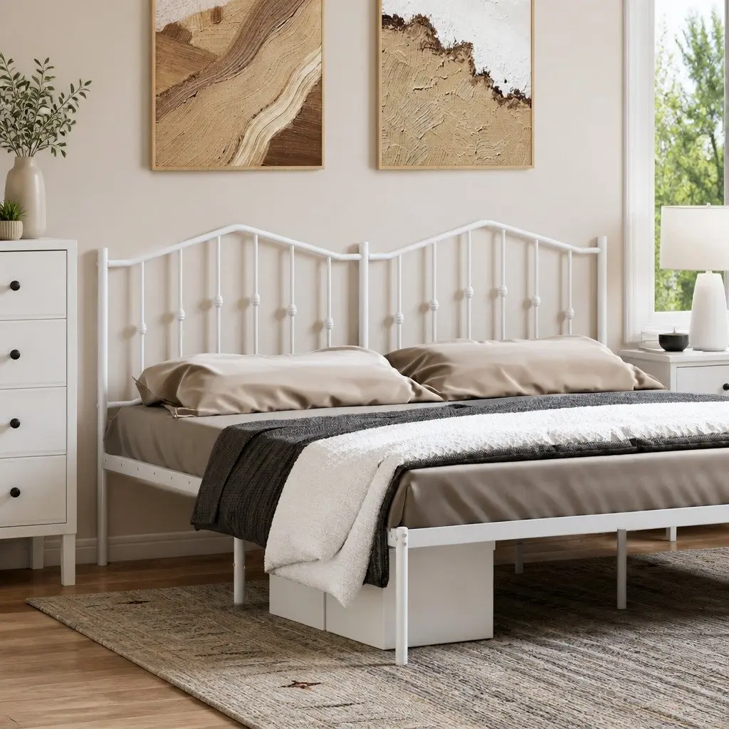 Metal Headboard 180cm Bed Head Bedroom Furniture Sturdy Steel Bed Frame Support