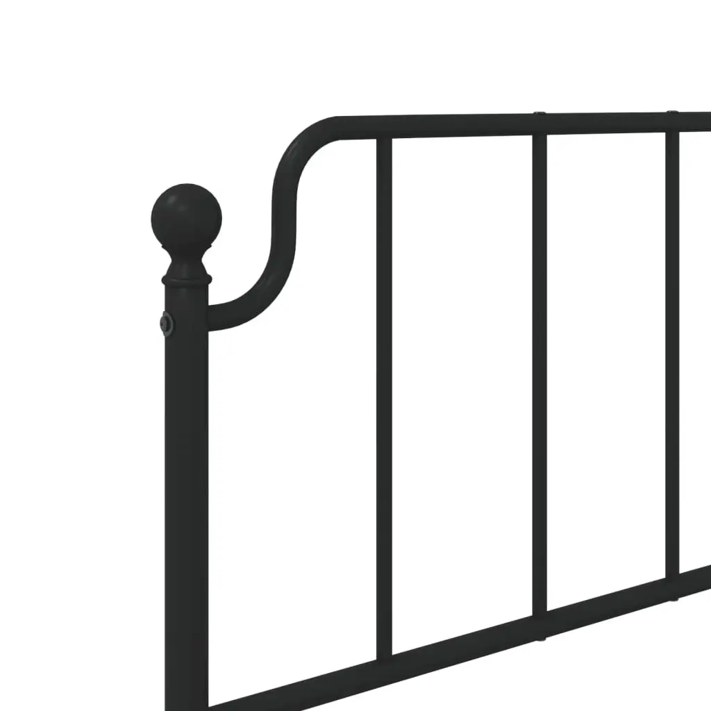 Black Metal Headboard 90 cm for Bedrooms